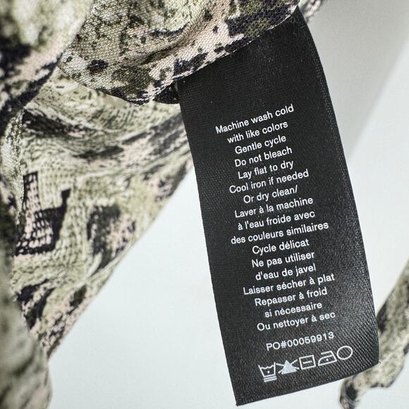 Rag & Bone Snake Print Poppy Draped Mini Dress Black & Gray Size Small - Picture 7 of 8